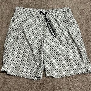 Abercrombie Green Pattern Swim Trunks